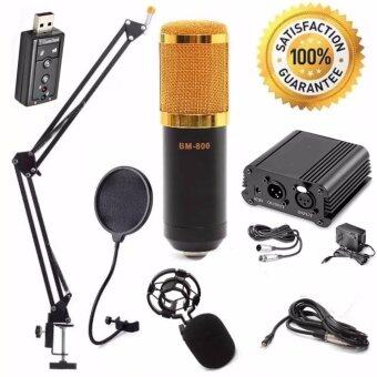 At First BM-800 Condensor Microphone ไมค์โครโฟนอัดเสียง ไมค์อัดเสียง SET+7.1 Sound Card USB+Phantom 48V At First BM-800 Condensor Microphone ไมค์โครโฟนอัดเสียง ไมค์อัดเสียง SET+7.1 Sound Card USB+Phantom 48V