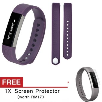 Awinner oem เล็กขนาดสายรัดข้อมือซิลิโคนสายนาฬิกาสำหรับ Fitbit อัลต้า-(สีม่วง) ฟรีกันรอยหน้าจอ (5ชิ้น)Intl Awinner oem เล็กขนาดสายรัดข้อมือซิลิโคนสายนาฬิกาสำหรับ Fitbit อัลต้า-(สีม่วง) ฟรีกันรอยหน้าจอ (5ชิ้น)Intl