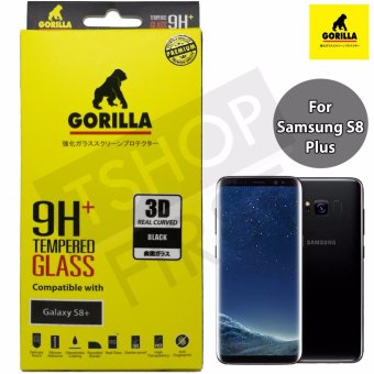 Gorilla New 3D Real Curved กอริล่า ฟิล์มกระจกนิรภัยเต็มจอขอบโค้ง For Samsung S8 Plus Gorilla New 3D Real Curved กอริล่า ฟิล์มกระจกนิรภัยเต็มจอขอบโค้ง For Samsung S8 Plus