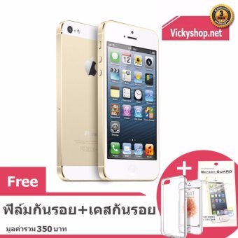 REFURBISHED Apple iPhone5 32 GB Gold ฟรี เคสกันรอยและฟิล์มกันรอย REFURBISHED Apple iPhone5 32 GB Gold ฟรี เคสกันรอยและฟิล์มกันรอย