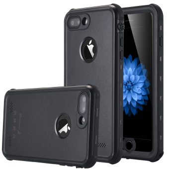 iPhone 7 Plus เคสกันน้ำ IP-68 กันน้ำกันกระแทกป้องกันฝุ่นป้องกันหิมะปกคลุมร่างกายป้องกันแบบเคสสำหรับ Apple iPhone 7 Plus 13.97ซม-สีดำ iPhone 7 Plus เคสกันน้ำ IP-68 กันน้ำกันกระแทกป้องกันฝุ่นป้องกันหิมะปกคลุมร่างกายป้องกันแบบเคสสำหรับ Apple iPhone 7 Plus 13.97ซม-สีดำ