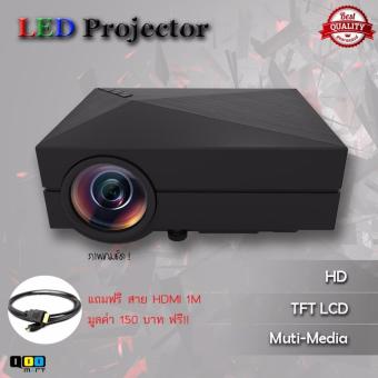 โปรเจคเตอร์ LED Projector G60 สีดำ โปรเจคเตอร์ LED Projector G60 สีดำ