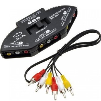AUDIO กล่องเลือกสัญญาณภาพเสียงเข้า3ทางออก1ทาง (สีดำ) AUDIO กล่องเลือกสัญญาณภาพเสียงเข้า3ทางออก1ทาง (สีดำ)