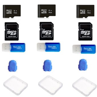 Elit 16GB Micro SD Card Class 10 พร้อมอุปกรณ์เสริม 4 ชิ้น 3ชุด Elit 16GB Micro SD Card Class 10 พร้อมอุปกรณ์เสริม 4 ชิ้น 3ชุด