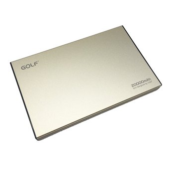 Golf Powerbank รุ่น G14 ความจุ 20,000 mAh เคสอะลูมิเนียม พร้อมซองกำมะหยี่ (สีทอง) Golf Powerbank รุ่น G14 ความจุ 20,000 mAh เคสอะลูมิเนียม พร้อมซองกำมะหยี่ (สีทอง)