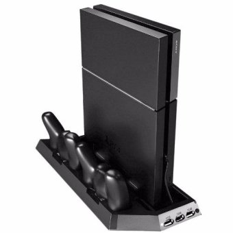 แท่นวาง ที่ชาร์ท พัดลม PS4 Cooling Station Vertical Stand with 2 Controller Charging Dock PlayStation 4 2 Cooling Fans+2 Charging Port+3 USB Port แท่นวาง ที่ชาร์ท พัดลม PS4 Cooling Station Vertical Stand with 2 Controller Charging Dock PlayStation 4 2 Cooling Fans+2 Charging Port+3 USB Port