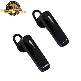Lions Blutooth stereo headset หูฟังบลูทูธ W163(สีดำ) * 2pcs Lions Blutooth stereo headset หูฟังบลูทูธ W163(สีดำ) * 2pcs
