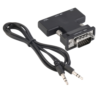 โอ้ HDMI เพศเมียตัวแปลง vga แบบ+เคเบิลรองรับเสียง 1080P สัญญาณเอาท์พุตสีดำ โอ้ HDMI เพศเมียตัวแปลง vga แบบ+เคเบิลรองรับเสียง 1080P สัญญาณเอาท์พุตสีดำ