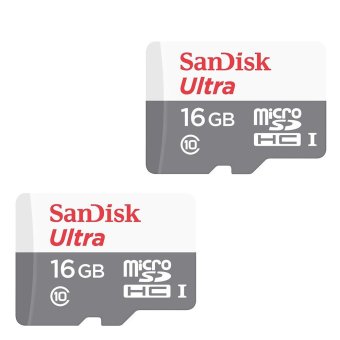 Sandisk เมมโมรี่การ์ด 16GB Ultra 48MB/s Class 10 UHS-I Micro SD HC (2ชิ้น) Sandisk เมมโมรี่การ์ด 16GB Ultra 48MB/s Class 10 UHS-I Micro SD HC (2ชิ้น)