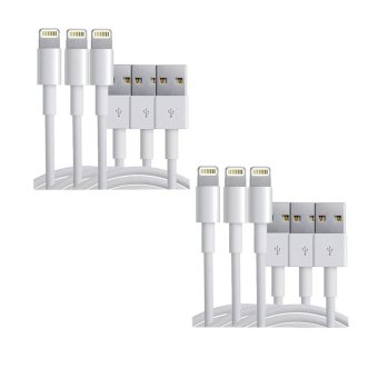 Like Charge and Sync Cable สายชาร์จ for Apple สายชาร์จไอโฟน สายชาร์จ (สีขาว) แพ็ค 6ชิ้น Like Charge and Sync Cable สายชาร์จ for Apple สายชาร์จไอโฟน สายชาร์จ (สีขาว) แพ็ค 6ชิ้น