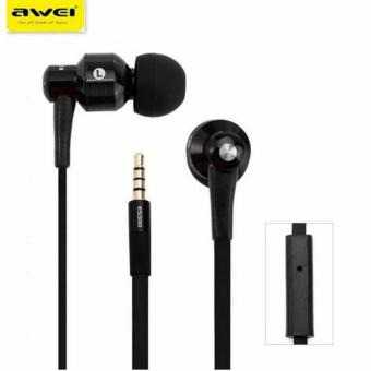 Awei ES500i 3.5mm jack Earphones wired Headset 3D surround Super Bass In-ear Earphone stereo หูฟังเสตอริโอ หูฟัง with Mic for iphone Android PC Awei ES500i 3.5mm jack Earphones wired Headset 3D surround Super Bass In-ear Earphone stereo หูฟังเสตอริโอ หูฟัง with Mic for iphone Android PC