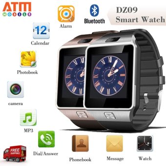 ATM Smart Watch Phone รุ่น DZ09 กล้องนาฬิกาบูลทูธ ใส่ซิมได้ Bluetooth Smart Watch SIM Card Camera แพ็คคู่ 2 เรือน (สีดำ/สีทอง) ATM Smart Watch Phone รุ่น DZ09 กล้องนาฬิกาบูลทูธ ใส่ซิมได้ Bluetooth Smart Watch SIM Card Camera แพ็คคู่ 2 เรือน (สีดำ/สีทอง)