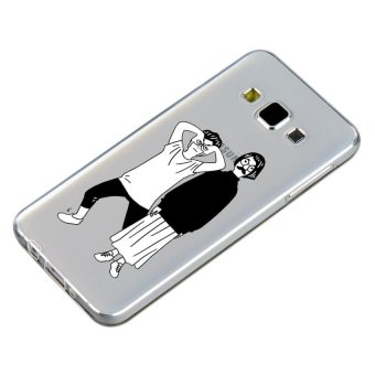 HugCase TPU เคส Samsung Galaxy A8เคสโทรศัพท์พิมพ์ลาย White - Black เนื้อบาง 0.3 mm HugCase TPU เคส Samsung Galaxy A8เคสโทรศัพท์พิมพ์ลาย White - Black เนื้อบาง 0.3 mm