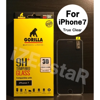 Gorilla 3D True Clear Tempered Glass กอริล่าฟิล์มกระจกนิรภัยใสเต็มจอขอบยาง For iPhone 7 Gorilla 3D True Clear Tempered Glass กอริล่าฟิล์มกระจกนิรภัยใสเต็มจอขอบยาง For iPhone 7