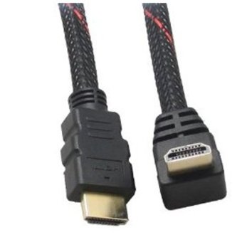 Mastersat สาย HDMI แบบถัก หัวข้างหนึ่งเป็นแบบงอ เวอร์ชั่น 1.4 เหมาะกับดู 3D High Quality ยาว 1.8 เมตร Mastersat สาย HDMI แบบถัก หัวข้างหนึ่งเป็นแบบงอ เวอร์ชั่น 1.4 เหมาะกับดู 3D High Quality ยาว 1.8 เมตร