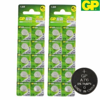 GP ถ่านกระดุม รุ่น LR44 / A76 / AG13 / 357 / LR1154 (สำหรับเครื่องช่วยฟัง รุ่น 801A 801B 801E)(2 แพ็ค 20 ก้อน) GP ถ่านกระดุม รุ่น LR44 / A76 / AG13 / 357 / LR1154 (สำหรับเครื่องช่วยฟัง รุ่น 801A 801B 801E)(2 แพ็ค 20 ก้อน)