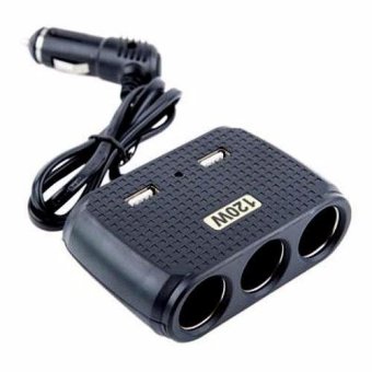 DT อุปกรณ์เพิ่มช่องจุดบุหรี่ USb 2ช่อง รุ่น Olesson-1512 (สีดำ) DT อุปกรณ์เพิ่มช่องจุดบุหรี่ USb 2ช่อง รุ่น Olesson-1512 (สีดำ)