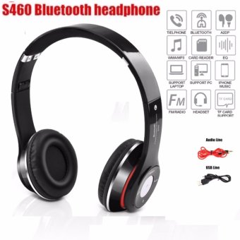 Stereo Wireless Bluetooth Headphone หูฟังบลูทูธ หูฟังไร้สาย หูฟังไอโฟน รุ่น S460 (สีดำ) Stereo Wireless Bluetooth Headphone หูฟังบลูทูธ หูฟังไร้สาย หูฟังไอโฟน รุ่น S460 (สีดำ)