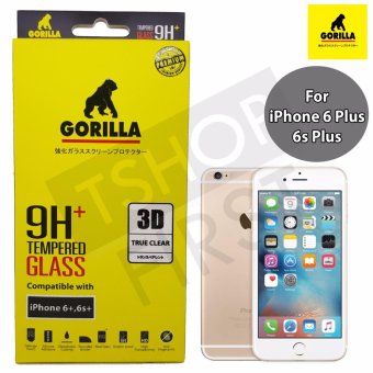 Gorilla 3D True Clear Tempered Glass กอริล่า ฟิล์มกระจกนิรภัยใสเต็มจอขอบยาง For iPhone 6 Plus,6s Plus Gorilla 3D True Clear Tempered Glass กอริล่า ฟิล์มกระจกนิรภัยใสเต็มจอขอบยาง For iPhone 6 Plus,6s Plus
