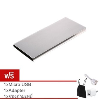 Akiko Power Bank 50,000 mAh แบตสำรอง รุ่น Super Slim ฟรี ซองกำมะหยี่+สาย USB 3 in 1+หัวปลั๊กAdapter Akiko Power Bank 50,000 mAh แบตสำรอง รุ่น Super Slim ฟรี ซองกำมะหยี่+สาย USB 3 in 1+หัวปลั๊กAdapter