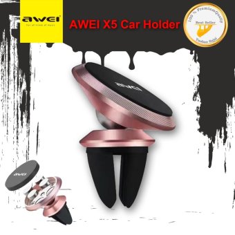AWEI X5 Car Holder ที่วางโทรศัพท์ในรถยนต์แบบแม่เหล็กเสียบช่องแอร์ AWEI X5 Car Holder ที่วางโทรศัพท์ในรถยนต์แบบแม่เหล็กเสียบช่องแอร์