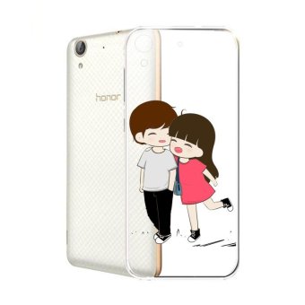 Hug Case TPU เคส Huawei Y6 II เคสโทรศัพท์พิมพ์ลาย คู่ เนื้อบาง 0.3 mm Hug Case TPU เคส Huawei Y6 II เคสโทรศัพท์พิมพ์ลาย คู่ เนื้อบาง 0.3 mm