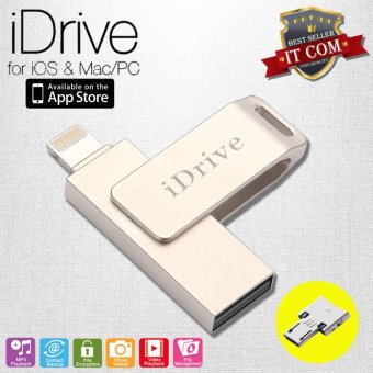 iDrive iDiskk Pro LX-811 USB 2.0 128GB แฟลชไดร์ฟสำรองข้อมูล iPhone,IPad แบบหมุน + OTG iDrive iDiskk Pro LX-811 USB 2.0 128GB แฟลชไดร์ฟสำรองข้อมูล iPhone,IPad แบบหมุน + OTG