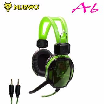 ์NUBWO Headphone Gaming หูฟังเกมมิ่ง Model A6( Green) สีเขียว ์NUBWO Headphone Gaming หูฟังเกมมิ่ง Model A6( Green) สีเขียว