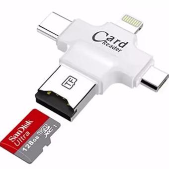 DT iDragon - iUSB Pro รุ่น LX-11 4 in 1 Card Reader ตัวอ่านเม็มโมรี่การ์ดสำรองข้อมูล iPhone,IPad,Android,Type-C DT iDragon - iUSB Pro รุ่น LX-11 4 in 1 Card Reader ตัวอ่านเม็มโมรี่การ์ดสำรองข้อมูล iPhone,IPad,Android,Type-C