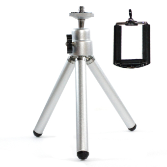 DZ ขาตั้งมือถือ ขาตั้งกล้อง สามขา Tripod mobile holder (สีเงิน) DZ ขาตั้งมือถือ ขาตั้งกล้อง สามขา Tripod mobile holder (สีเงิน)
