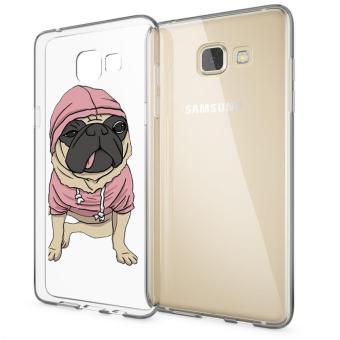 HugCase TPU เคส Samsung Galaxy A9 Proเคสโทรศัพท์พิมพ์ลาย Pug เนื้อบาง 0.3 mm HugCase TPU เคส Samsung Galaxy A9 Proเคสโทรศัพท์พิมพ์ลาย Pug เนื้อบาง 0.3 mm