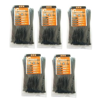 IPM Nylon Cable Tie ยาว6นิ้ว - สีดำ (แพ็ค 5ห่อ) IPM Nylon Cable Tie ยาว6นิ้ว - สีดำ (แพ็ค 5ห่อ)