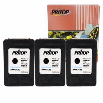 PRITOP Axis/ HP ink Cartridge 21/21BK/21XL/C9351CA ใช้กับปริ๊นเตอร์รุ่น HP DeskJet 3910,3915,3930,3940, D1330, D1360, D2330, D2360 /All-in-One F340, F380 /Office jet 4315 Pritop จำนวน 3ตลับ PRITOP Axis/ HP ink Cartridge 21/21BK/21XL/C9351CA ใช้กับปริ๊นเตอร์รุ่น HP DeskJet 3910,3915,3930,3940, D1330, D1360, D2330, D2360 /All-in-One F340, F380 /Office jet 4315 Pritop จำนวน 3ตลับ