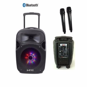 A-ONE ตู้ลำโพงขยายเสียงเคลื่อนที่12นิ้ว BLUETOOTH/ USB +ไมค์ลอยคู่ รุ่น A-122BT A-ONE ตู้ลำโพงขยายเสียงเคลื่อนที่12นิ้ว BLUETOOTH/ USB +ไมค์ลอยคู่ รุ่น A-122BT