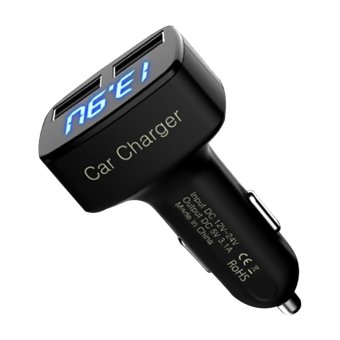 ใน 1 3.1 amps โวลต์มิเตอร์อะแดปเตอร์พอร์ต usb ชาร์จคู่รถทดสอบแอมมิเตอร์สีน้ำเงินแอลซีดี ใน 1 3.1 amps โวลต์มิเตอร์อะแดปเตอร์พอร์ต usb ชาร์จคู่รถทดสอบแอมมิเตอร์สีน้ำเงินแอลซีดี