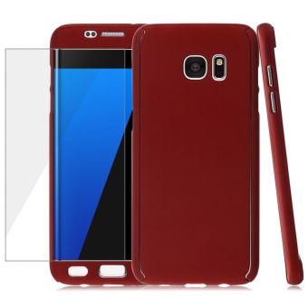 ไฮบริด 360 อย่างรุนแรงบางกรณีจนครอบ+หนังนุ่มสำหรับ Samsung Galaxy S7 edge (สีแดง) (ต่างประเทศ) ไฮบริด 360 อย่างรุนแรงบางกรณีจนครอบ+หนังนุ่มสำหรับ Samsung Galaxy S7 edge (สีแดง) (ต่างประเทศ)