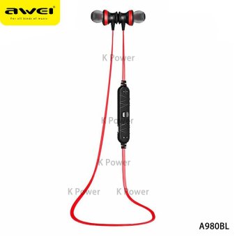 AWEI หูฟัง Bluetooth Sports Earphone For Call And Music A980BL (สีดำ/แดง) AWEI หูฟัง Bluetooth Sports Earphone For Call And Music A980BL (สีดำ/แดง)