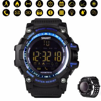 Smart Watch EX16 Bluetooth 4.0 5ATM กันน้ำ IP67 กีฬา smartwatch ฟิตเนสติดตามนาฬิกาจับเวลานาฬิกาปลุก นาฬิกาข้อมือ ยาวสุดเวลาสแตนด์บายสำหรับ iOS Android - นานาชาติ Smart Watch EX16 Bluetooth 4.0 5ATM กันน้ำ IP67 กีฬา smartwatch ฟิตเนสติดตามนาฬิกาจับเวลานาฬิกาปลุก นาฬิกาข้อมือ ยาวสุดเวลาสแตนด์บายสำหรับ iOS Android - นานาชาติ