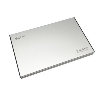 Golf Powerbank รุ่น G14 ความจุ 20,000 mAh เคสอะลูมิเนียม พร้อมซองกำมะหยี่ (สีเงิน) Golf Powerbank รุ่น G14 ความจุ 20,000 mAh เคสอะลูมิเนียม พร้อมซองกำมะหยี่ (สีเงิน)