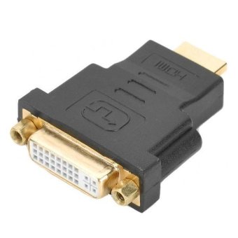 DVI-I (24+5) Female to HDMI Male Adapter (สีดำ/สีทอง) DVI-I (24+5) Female to HDMI Male Adapter (สีดำ/สีทอง)
