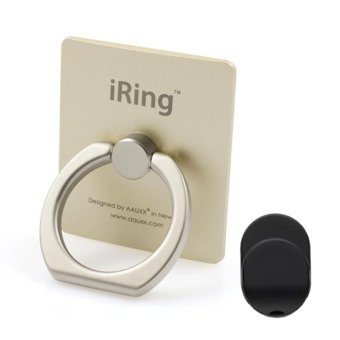 iRing แหวนยึดโทรศัพท์ พร้อม HOOK ตัวแขวนสำหรับติดตั้งในรถยนต์ (Gold) iRing แหวนยึดโทรศัพท์ พร้อม HOOK ตัวแขวนสำหรับติดตั้งในรถยนต์ (Gold)