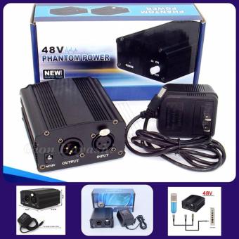 Hayashi-เครื่องขยายสำหรับไมโครโฟน คอนเดนเซอร์ แบบ 1 Channel Phantom Power 48V (สีดำ) Hayashi-เครื่องขยายสำหรับไมโครโฟน คอนเดนเซอร์ แบบ 1 Channel Phantom Power 48V (สีดำ)