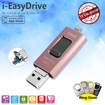 i-Easy Drive (ของแท้) B 128Gb With Micro USB 3.0 Memory Extrenal For IOS & Android + iRing i-Easy Drive (ของแท้) B 128Gb With Micro USB 3.0 Memory Extrenal For IOS & Android + iRing