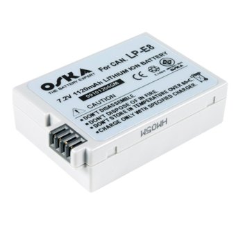 Oska แบตกล้อง Canon LP-E8 (White) Oska แบตกล้อง Canon LP-E8 (White)