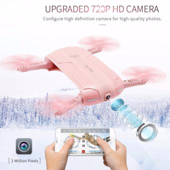 Drone Selfie ติดกล้องความละเอียดสูง WiFi โดรนเซลฟี่ พร้อมระบบถ่ายทอดสดแบบ Realtime(NEW มีระบบ ล็อกความสูงได้)สีชมพู Drone Selfie ติดกล้องความละเอียดสูง WiFi โดรนเซลฟี่ พร้อมระบบถ่ายทอดสดแบบ Realtime(NEW มีระบบ ล็อกความสูงได้)สีชมพู