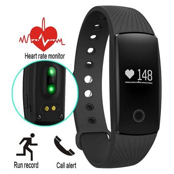 smile C วัดอัตราการเต้นหัวใจ ฟิตเนส นาฬิกาสุขภาพอัจฉริยะ ติดตามกิจกรรม Heart Rate Monitor Wristband Fitness Tracker รุ่น ID107HR(Black) smile C วัดอัตราการเต้นหัวใจ ฟิตเนส นาฬิกาสุขภาพอัจฉริยะ ติดตามกิจกรรม Heart Rate Monitor Wristband Fitness Tracker รุ่น ID107HR(Black)