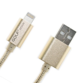 Golf สายชาร์จมือถือ ที่ชาร์จแบตโทรศัพท์Polymer USB Cable & Data For iPhone 6/5S/5C/5สายชาร์จไอโฟน1เมตร(สีทอง) Golf สายชาร์จมือถือ ที่ชาร์จแบตโทรศัพท์Polymer USB Cable & Data For iPhone 6/5S/5C/5สายชาร์จไอโฟน1เมตร(สีทอง)