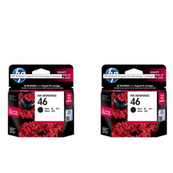 HPตลับหมึกพิมพ์ HP 46 BKรุ่น CZ637AA For HP 2020hc * 2520hc Aio 2029 2529 4729 2ตลับ HPตลับหมึกพิมพ์ HP 46 BKรุ่น CZ637AA For HP 2020hc * 2520hc Aio 2029 2529 4729 2ตลับ