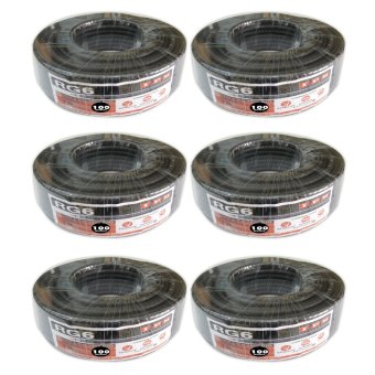 IPM สายนำสัญญาณRG6 ชิลด์ 64% ยาว100เมตร สีดำ (แพ็ค6) IPM สายนำสัญญาณRG6 ชิลด์ 64% ยาว100เมตร สีดำ (แพ็ค6)