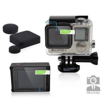 GoPro ชุดฟิล์กันรอยและฝาครอบเลนส์ สำหรับ Gopro Hero 4 GoPro ชุดฟิล์กันรอยและฝาครอบเลนส์ สำหรับ Gopro Hero 4